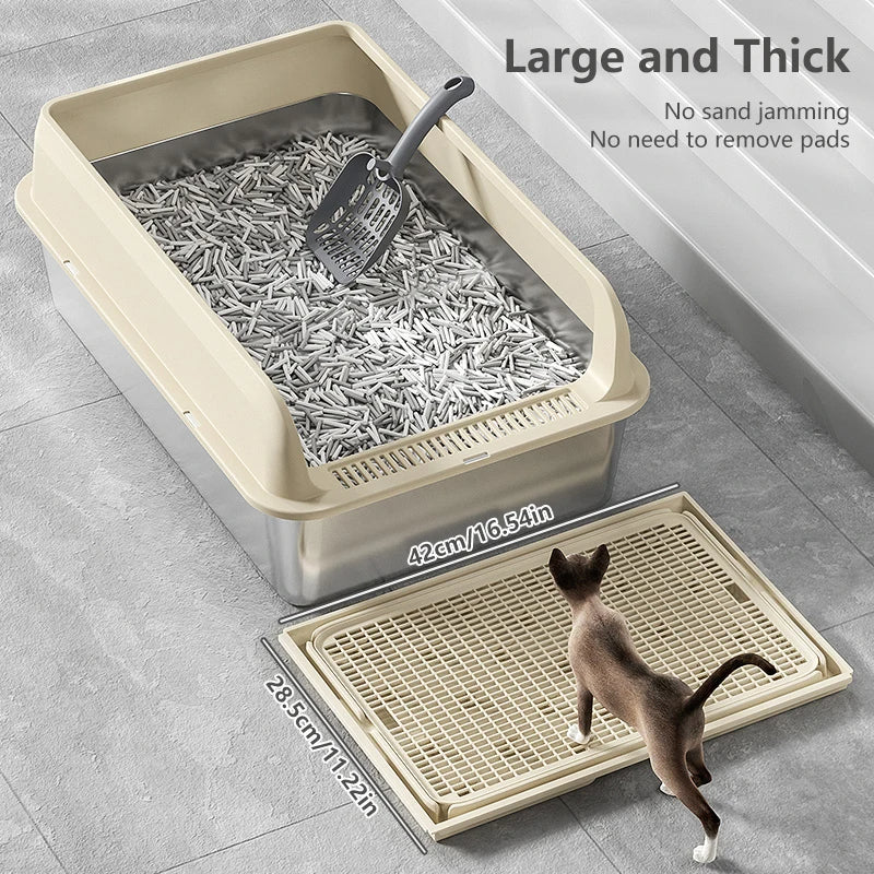Pet Litter Box Mess Catcher Mat