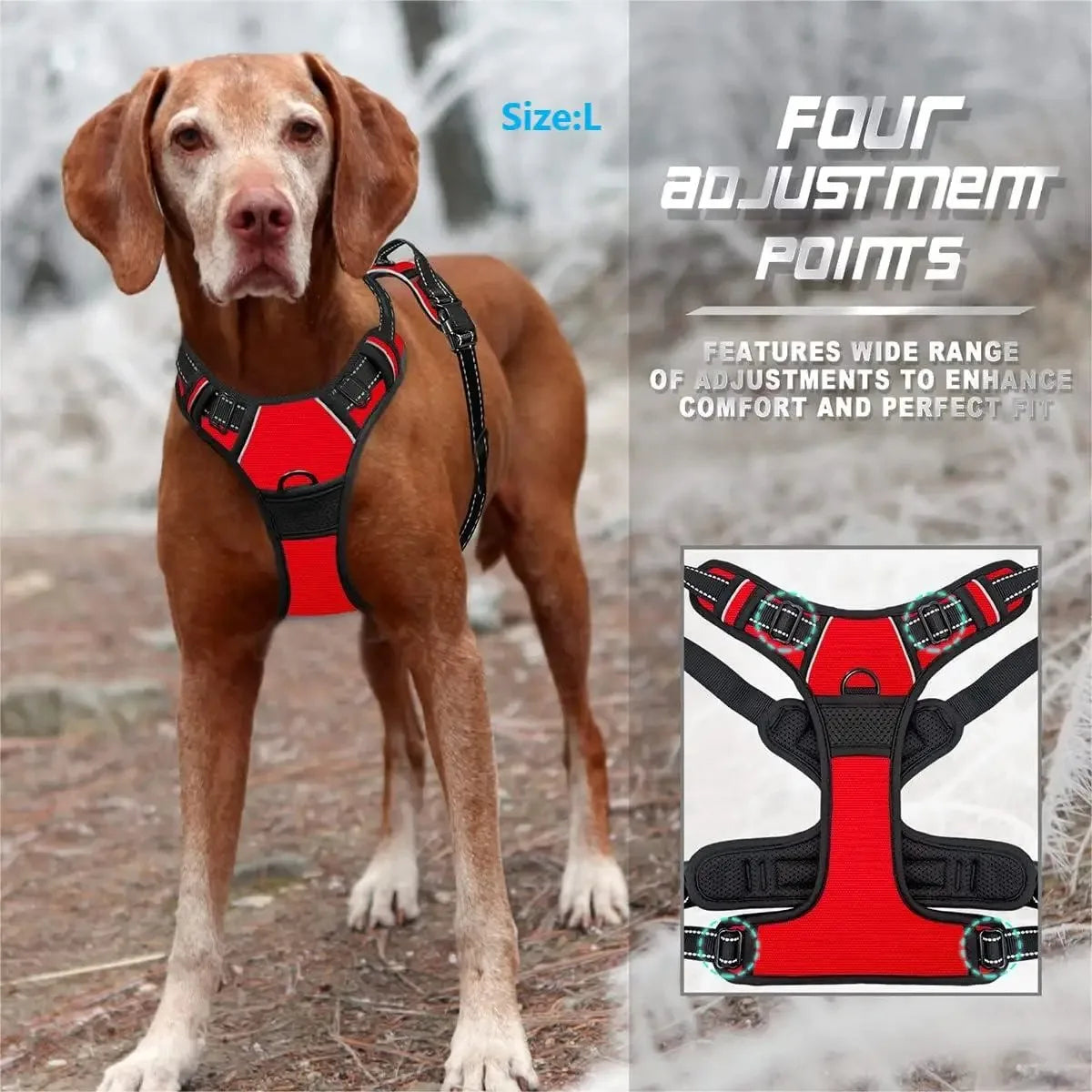 Puppy Walking Harness with Reflective Safety Straps