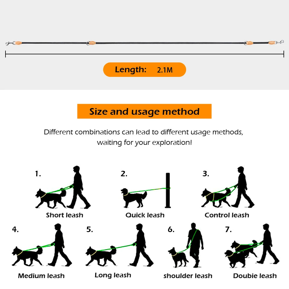 Easy Walk Dog Leash with Strong Adjustable Strap
