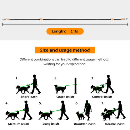 Easy Walk Dog Leash with Strong Adjustable Strap