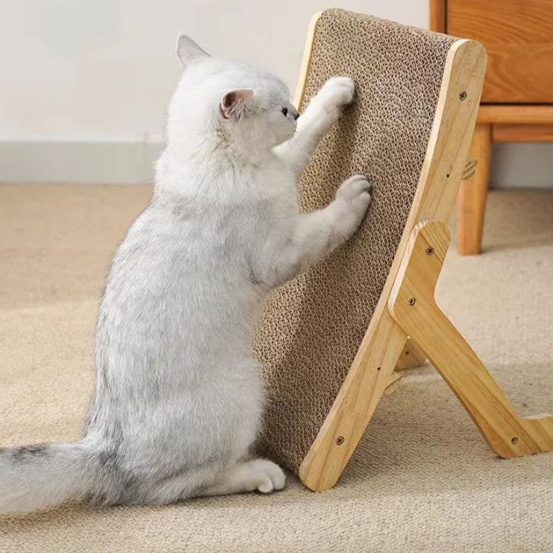 Durable Wooden Cat Scratcher with Adjustable Post - LifyPet
