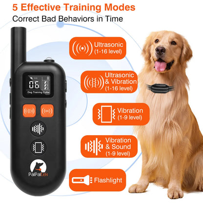 Gentle Dog Training Collar with Remote Vibrate Alert
