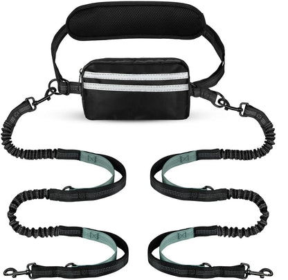 Easy Walk Dog Leash with Adjustable Bungee and Pocket