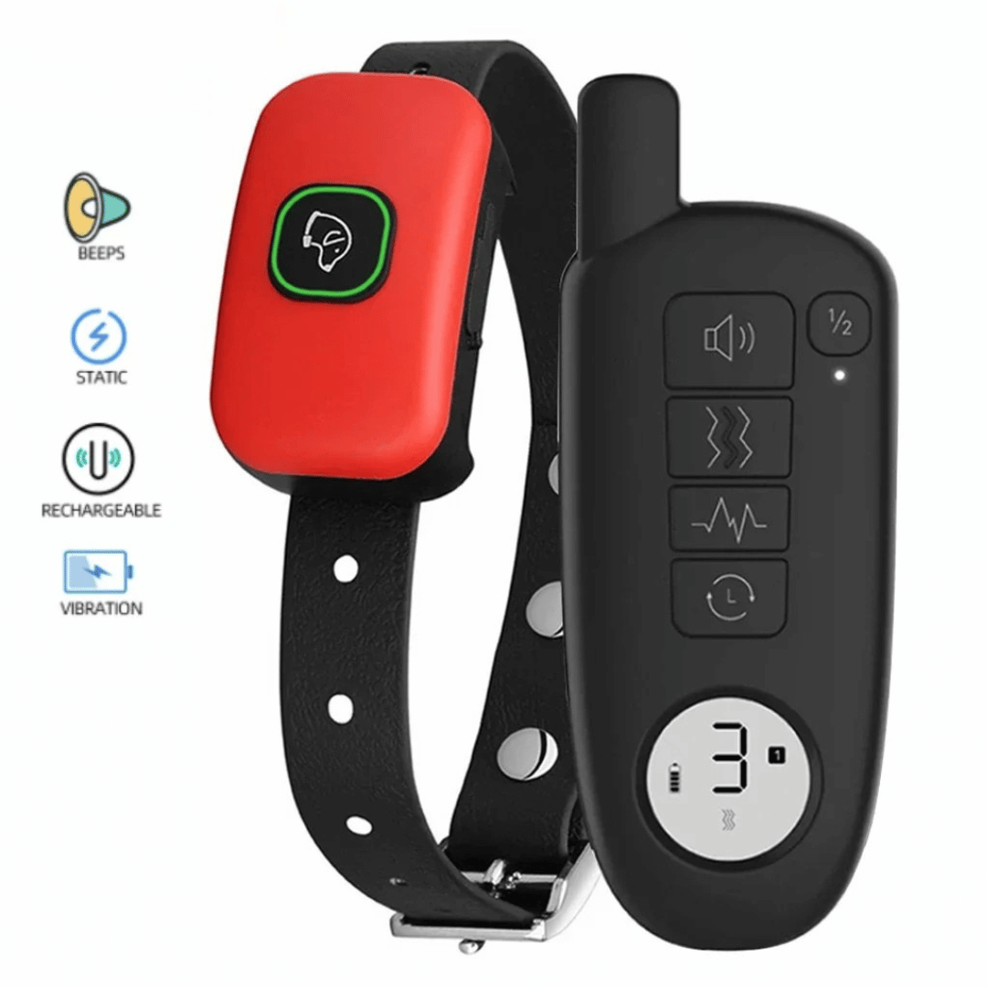 Rechargeable Dog Training Collar & Small LCD Remote