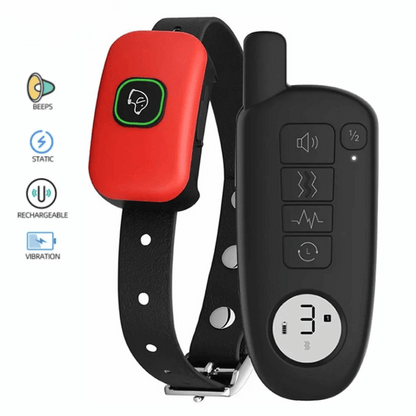 Rechargeable Dog Training Collar & Small LCD Remote