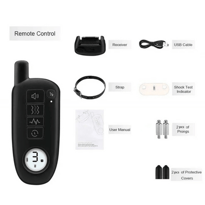 Rechargeable Dog Training Collar & Small LCD Remote