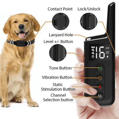 Long Range Dog Training Collar & LCD Remote
