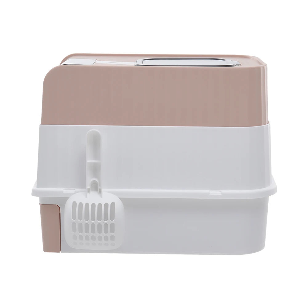 Odor Control Cat Litter Box with Easy Clean Tray