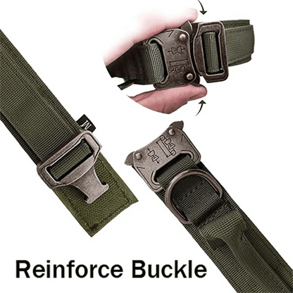 Strong Tactical Dog Collar and Leash Set for Big Dogs