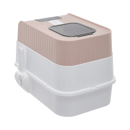 Odor Control Cat Litter Box with Easy Clean Tray