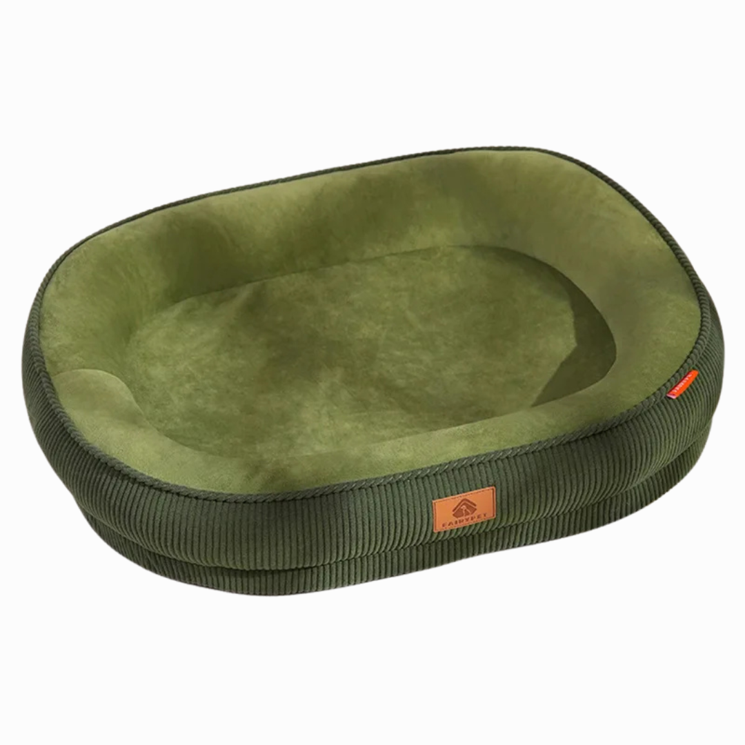Soft Fleece Dog Bed with Washable Detachable Cover