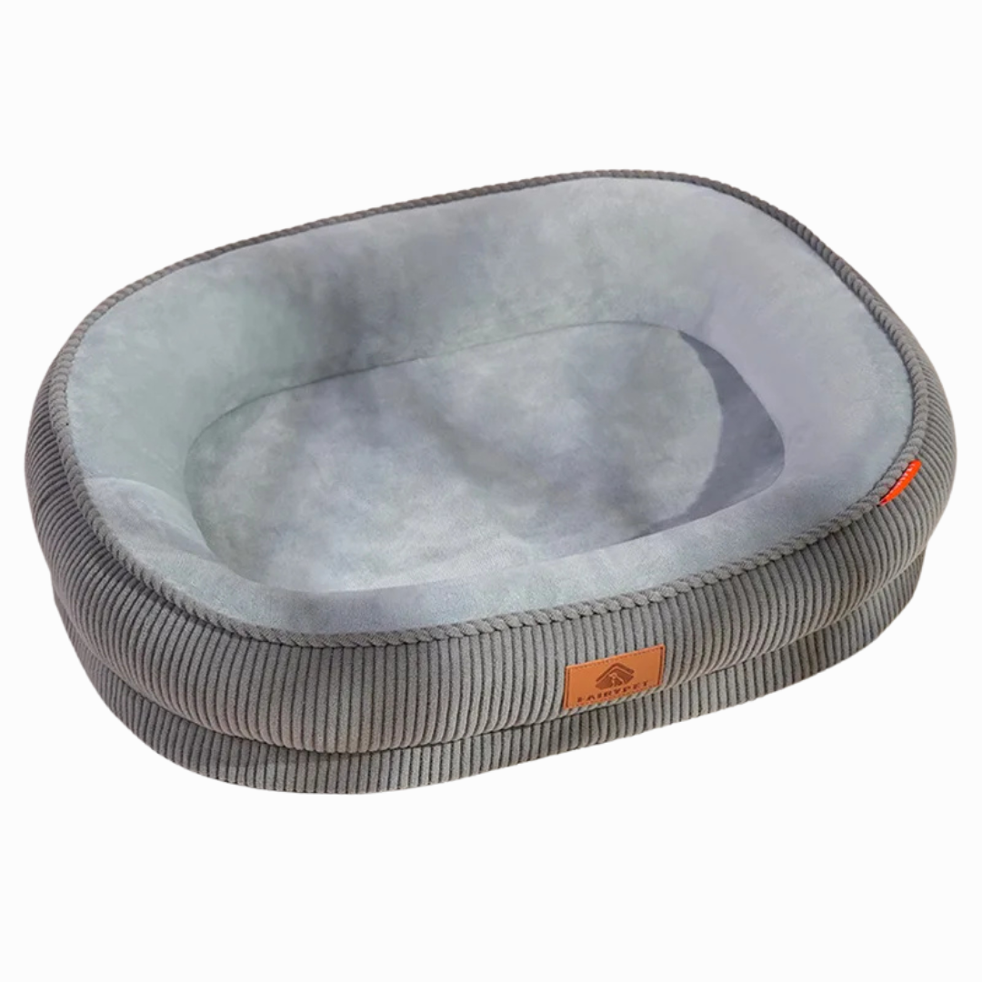 Soft Fleece Dog Bed with Washable Detachable Cover