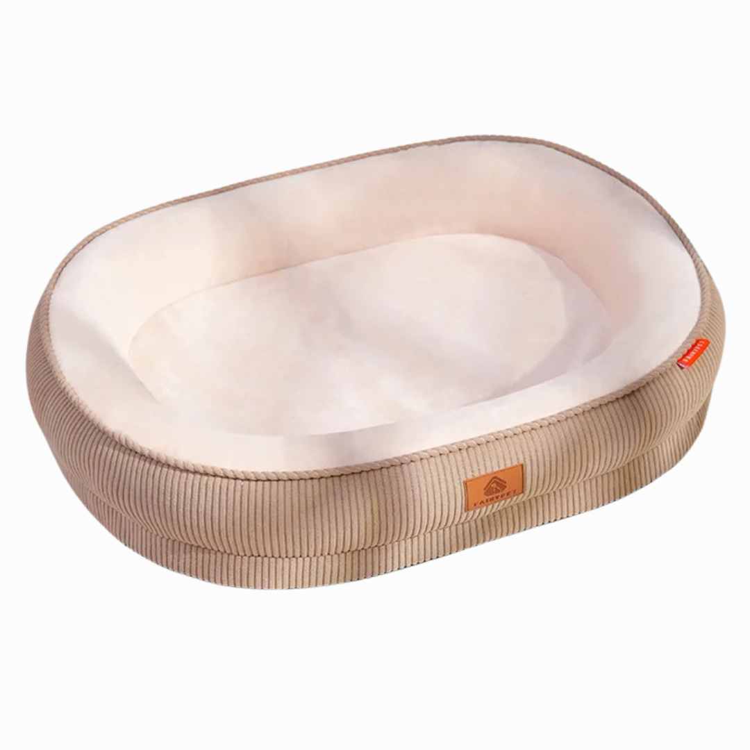 Soft Fleece Dog Bed with Washable Detachable Cover