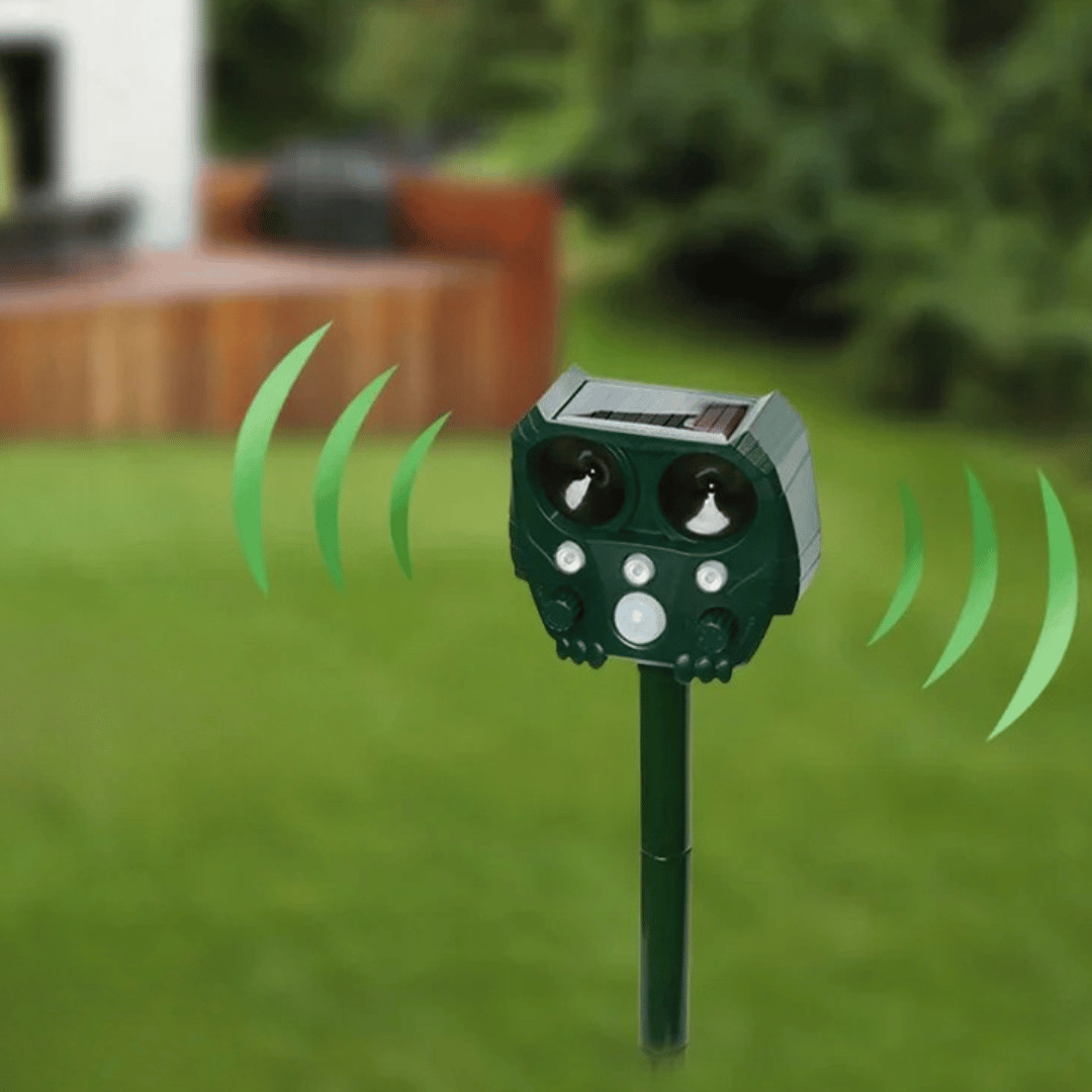 Outdoor Motion Activated Animal Repellent Device