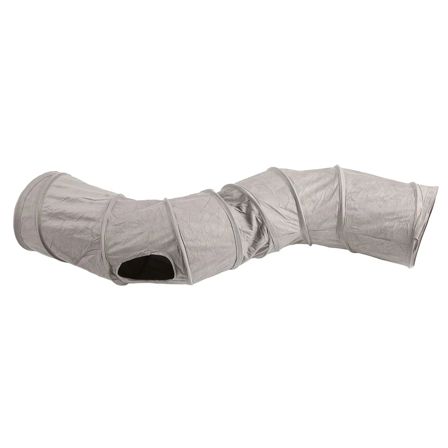 Collapsible Cat Play Tunnel with Crinkly Fabric