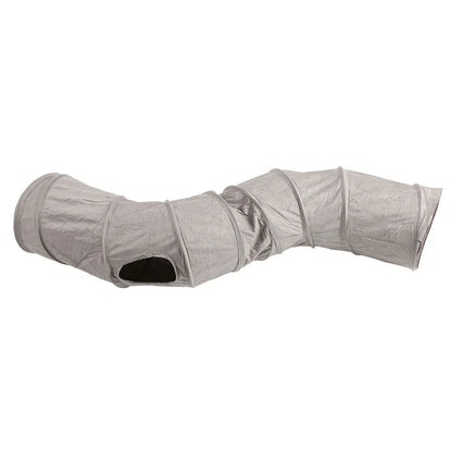 Collapsible Cat Play Tunnel with Crinkly Fabric