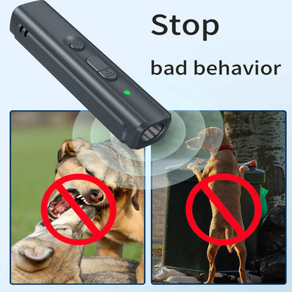 Compact Anti Bark Device with LED Light & Sound