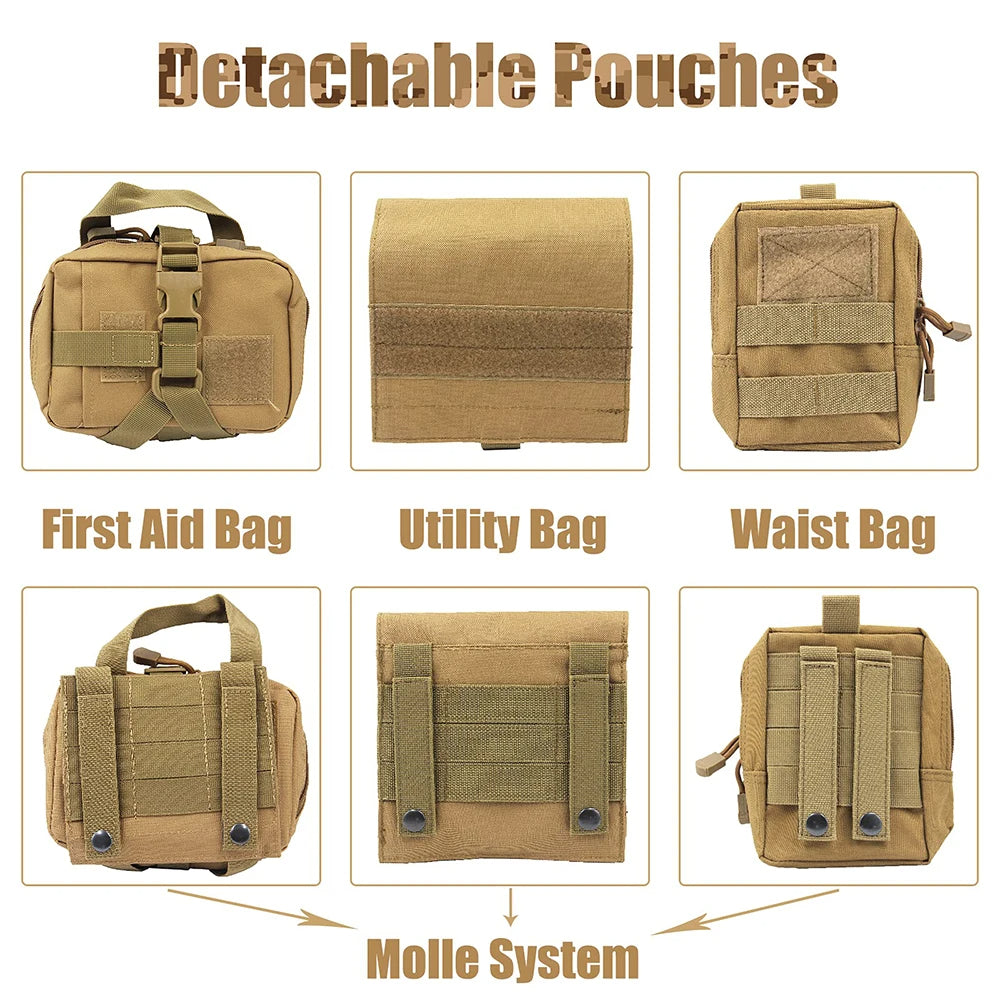Durable Outdoor Dog Training Vest with Pockets
