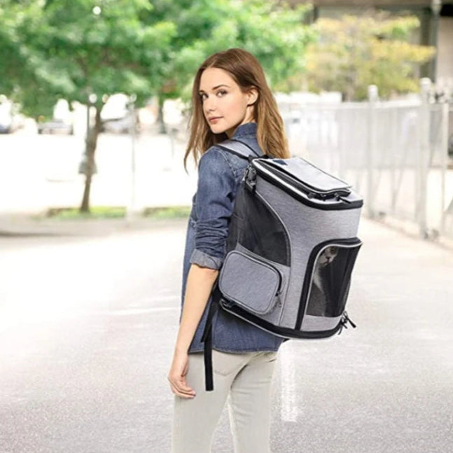 Spacious Ventilated Pet Carrier Hiking Backpack