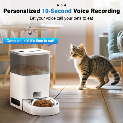 Wi-Fi Automatic Pet Food Dispenser with Voice Recorder