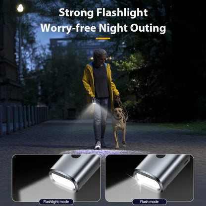 Portable Dog Trainer with Ultrasonic Bark Control and Flashlight