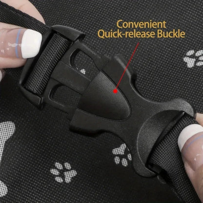 Secure Pet Car Carrier with Ventilated Mesh Panels