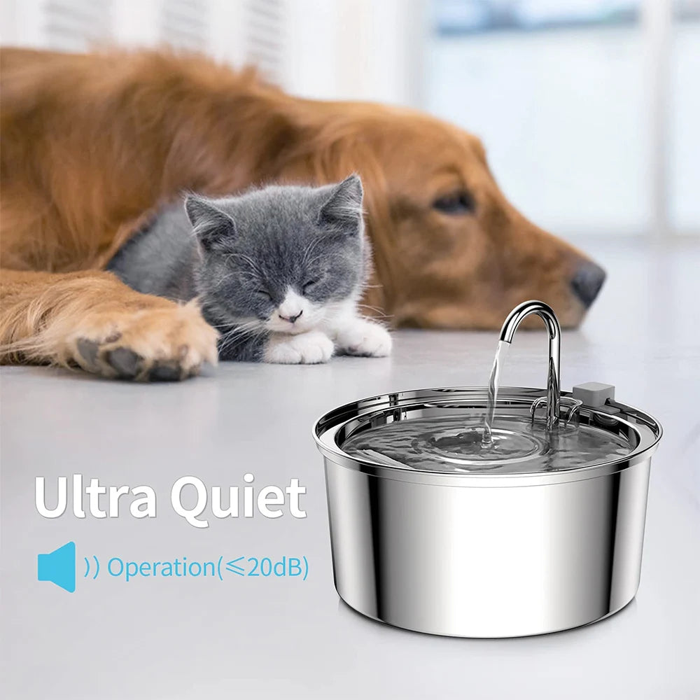 Silent Auto Cat Water Dispenser with Motion Sensor