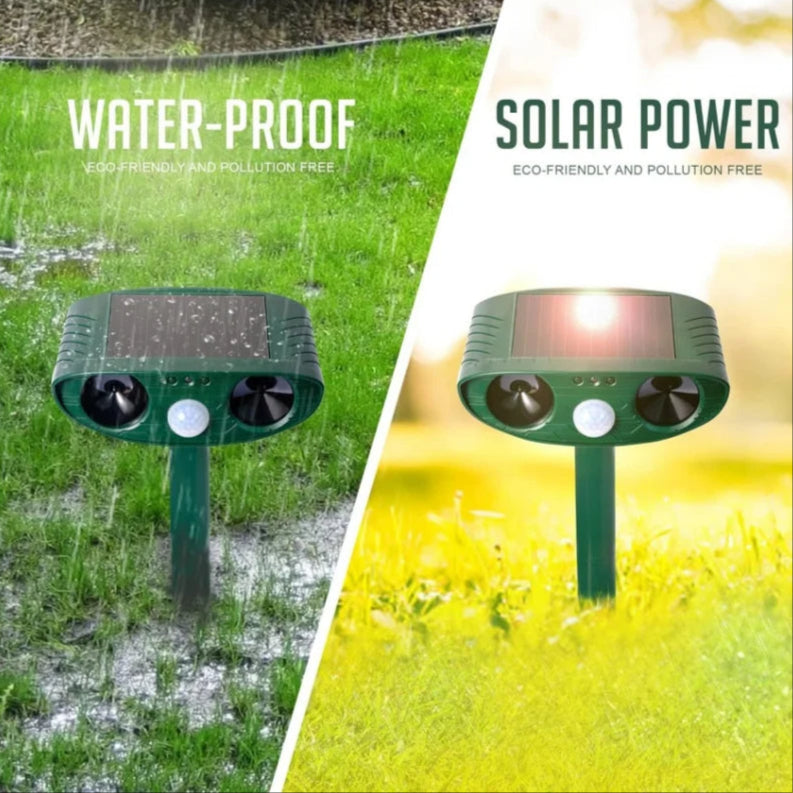 Solar Powered Pest Repeller for Garden and Yard