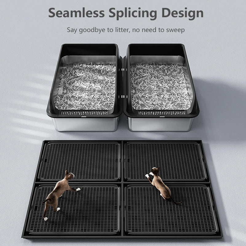 Pet Litter Box Mess Catcher Mat