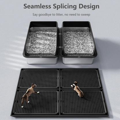 Pet Litter Box Mess Catcher Mat