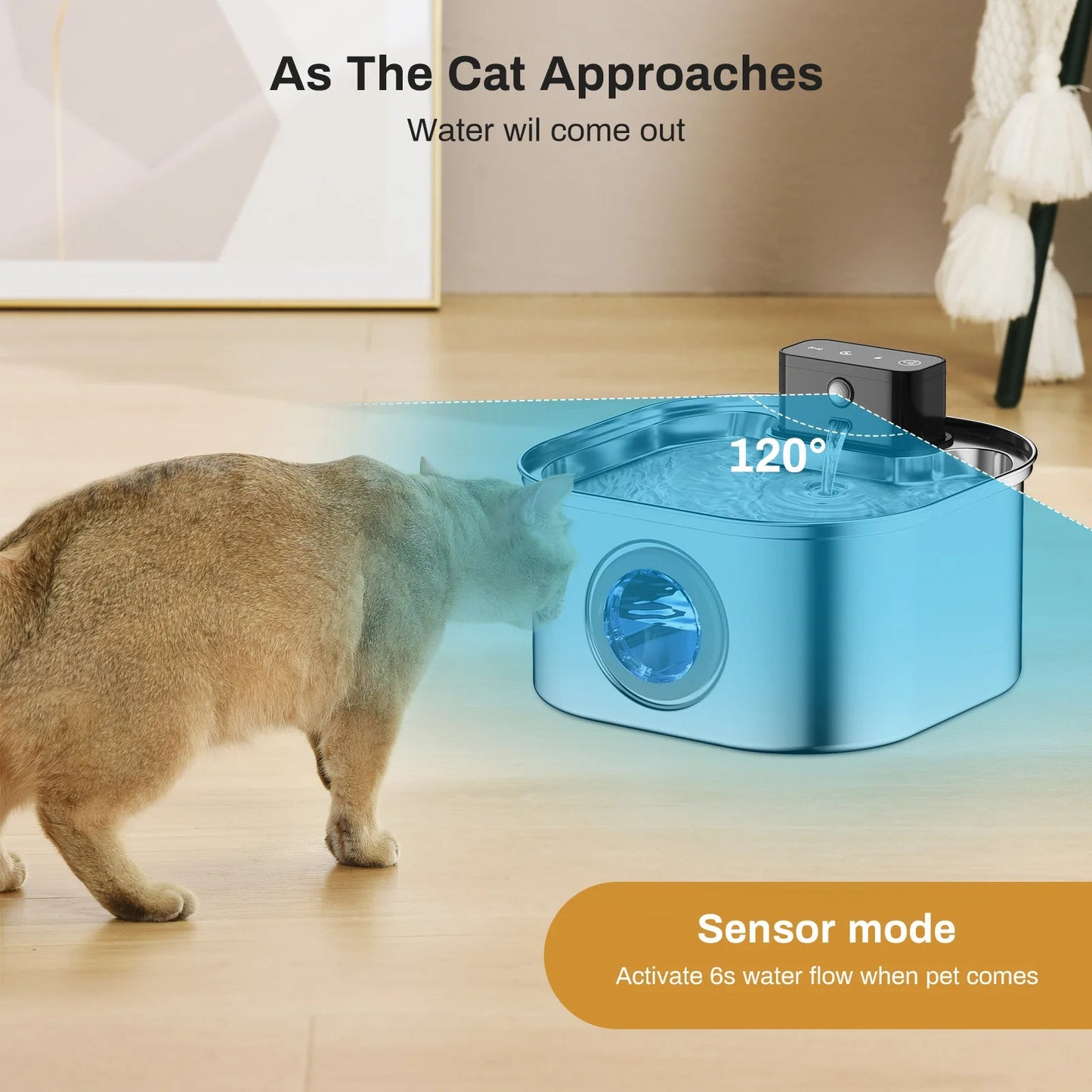 Silent Automatic Pet Water Fountain with USB Charging