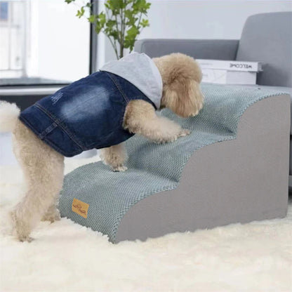 Comfortable Pet Stairs for Beds with Removable Cover