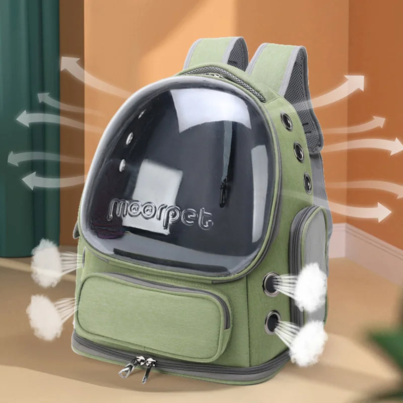 Clear Pet Backpack Carrier for Cats