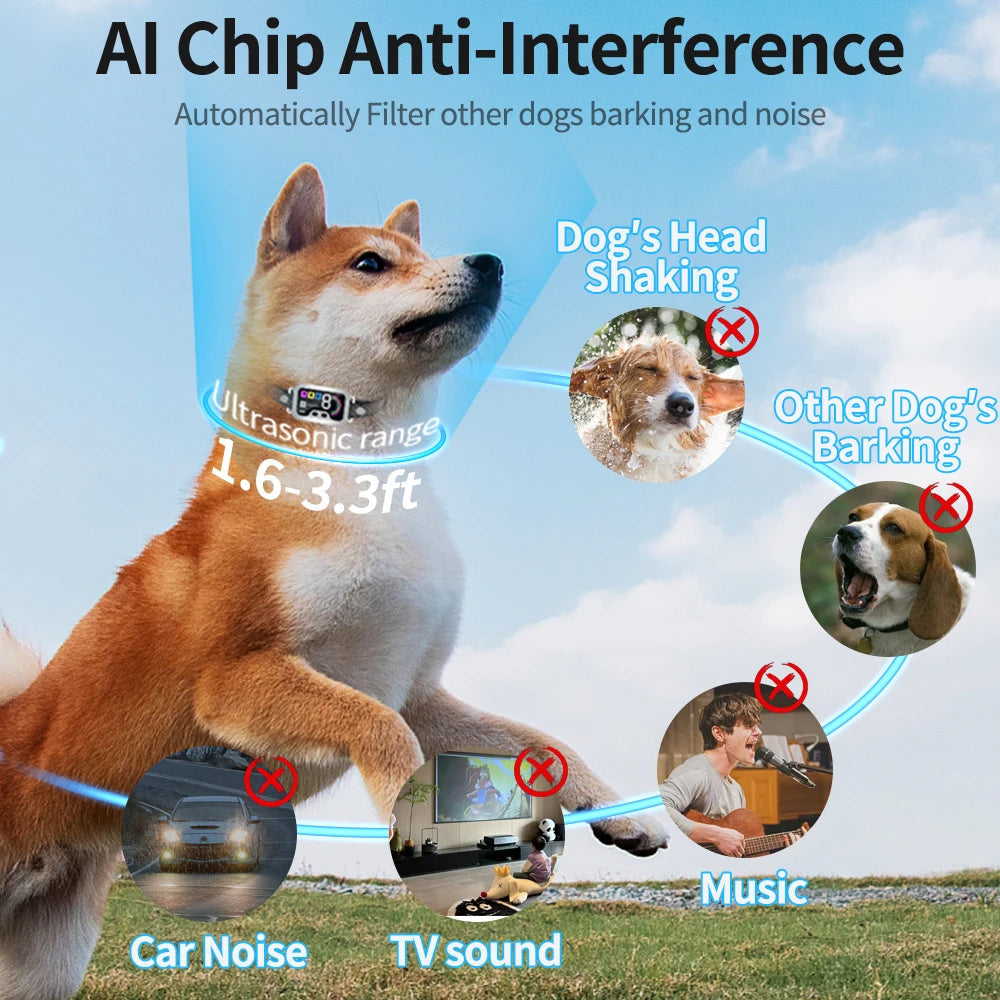 Effective No Bark Dog Collar with Auto Sensor