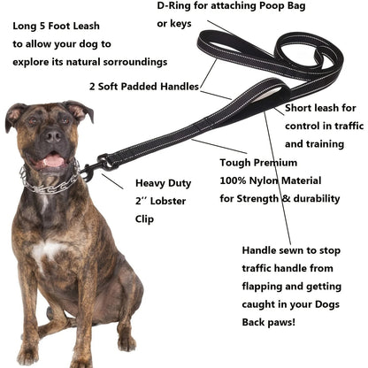 Durable Pet Leash with Soft Grip Handle