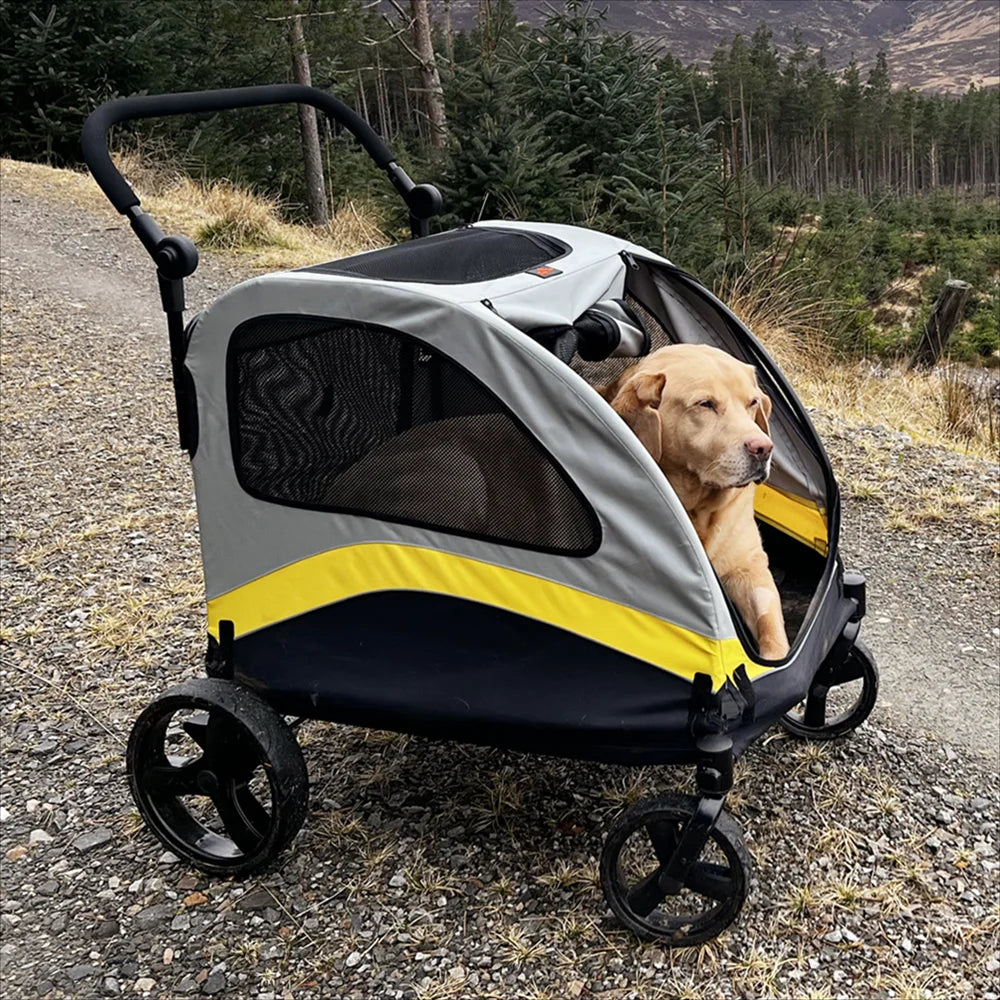 Folding Pet Stroller for Big and Small Dogs