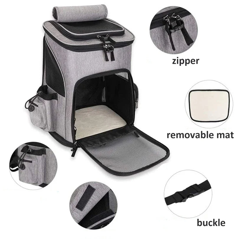 Spacious Ventilated Pet Carrier Hiking Backpack