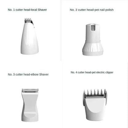 Quiet Pet Grooming Kit with Rechargeable Trimmer