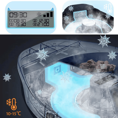 Digital Pet Food Dispenser with Cooler and Schedule