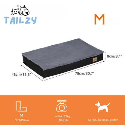 Large Plush Orthopedic Dog Bed Mattress with Comfort Cover