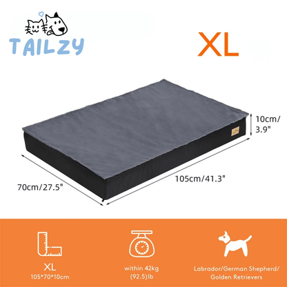 Large Plush Orthopedic Dog Bed Mattress with Comfort Cover