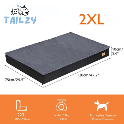 Large Plush Orthopedic Dog Bed Mattress with Comfort Cover