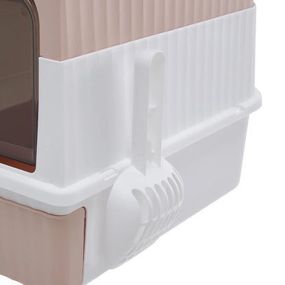 Odor Control Cat Litter Box with Easy Clean Tray