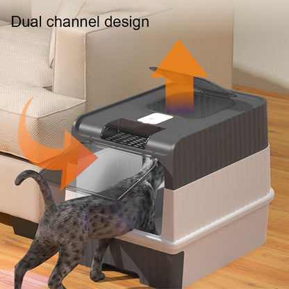 Extra Large Hooded Cat Litter Trays Fully Enclosed Anti-Splashing Cat Litter Box