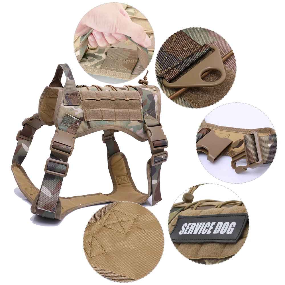 Tough Dog Training Vest with Leash and Pouch Set