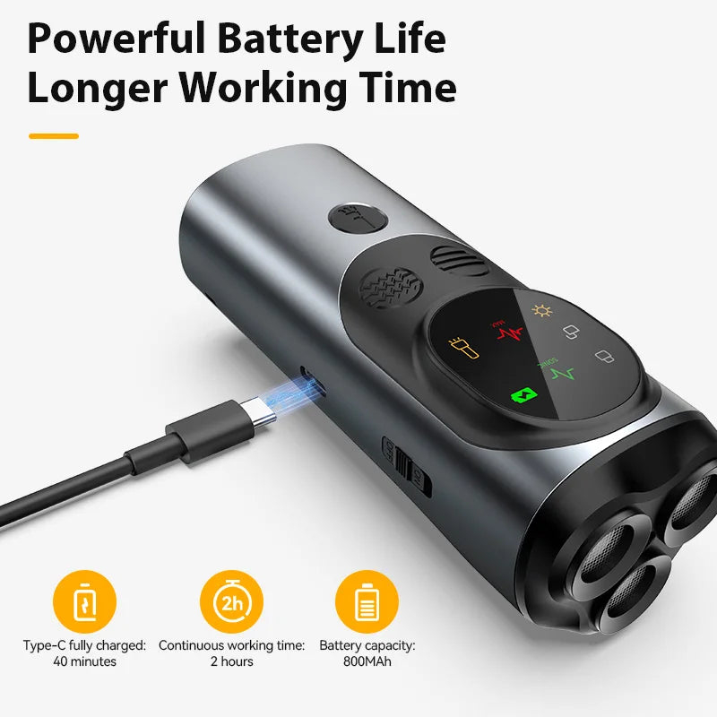 Portable Dog Trainer with Ultrasonic Bark Control and Flashlight