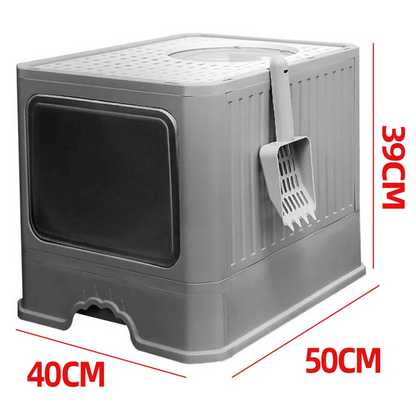 Large Hidden Cat Litter Box with Easy Clean Tray