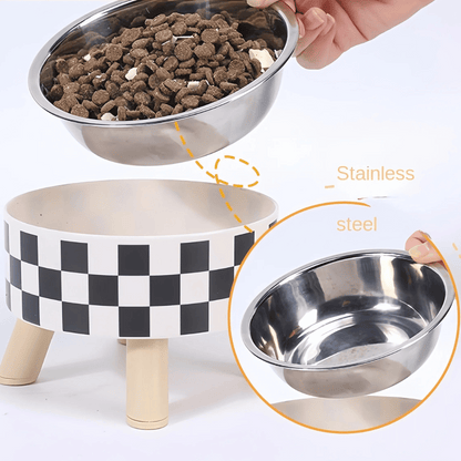 Easy Clean Elevated Dog Food Bowl with Non Slip Base