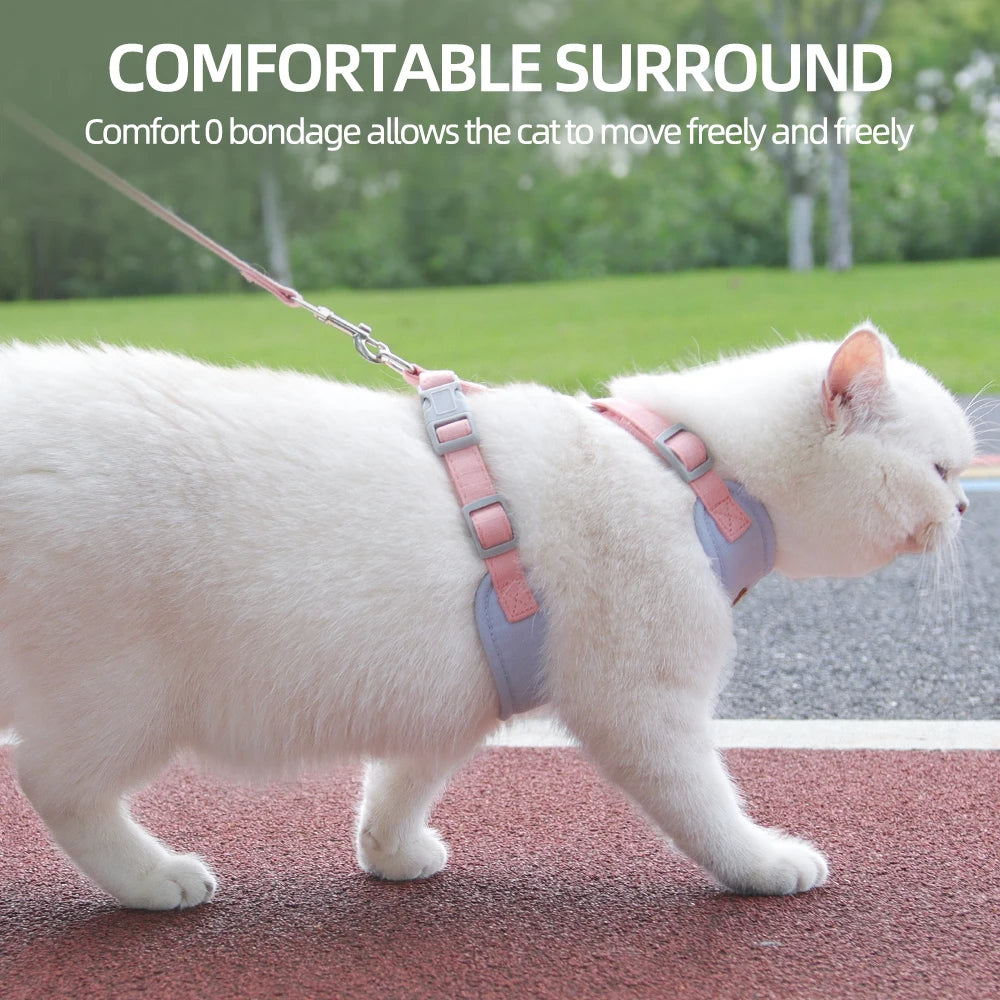 Soft Purrfect Cat Harness Leash Set