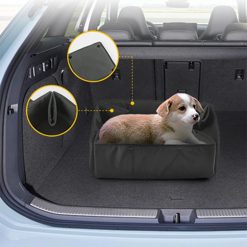 Compact Foldable Pet Bed & Carrier for Outdoor Use